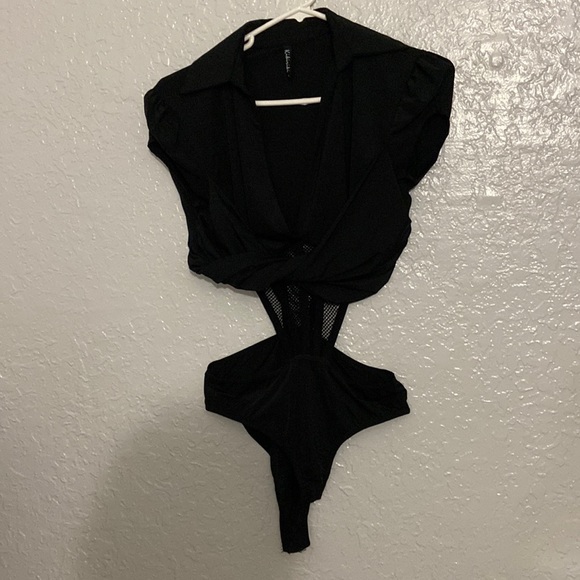 KIKI RIKI BLACK BODYSUIT - Picture 1 of 6